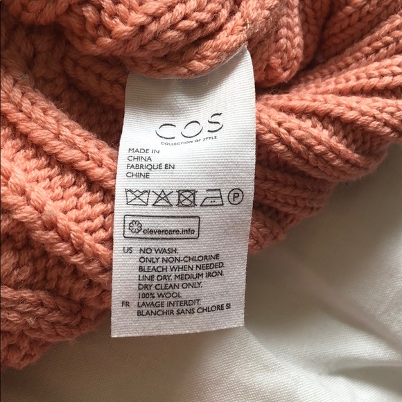 COS dusty mauve cable knit tunic SIZE M. - Picture 4 of 4